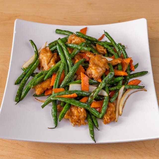 Green Beans and Chicken.